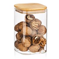 4Home Bamboo üveg élelmiszer tároló bambusz fedéllel, 950 ml, 950 ml