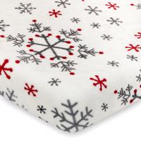4Home Snowflakes mikroflanel lepedő, 90 x 200 cm