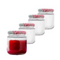 Altom befőttesüvegek fedővel és címkével 200 ml, 4db, 200 ml
