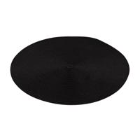 Altom Straw  tányéralátét fekete, átmérő 38 cm, 4 darabos készlet, fekete