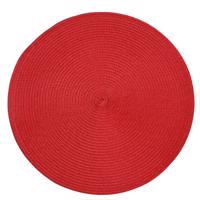 Altom Straw tányéralátét piros, átmérő 38 cm, 4 db-os szett, piros
