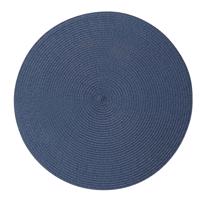 Altom Straw tányéralátét sötétkék, átmérő 38 cm, 4 darabos készlet, kék