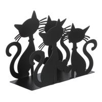 Autronic Fém szalvétatartó Cats, fekete