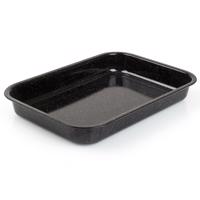 Bankett Zománc sütőedény CULINARIA Fekete 42 x 29x 6 cm, L