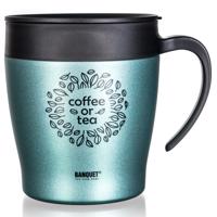 Banquet Travel termo bögre TAZZA 330 ml,zöld-szürke, zöld