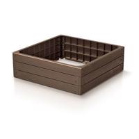 BASE WOODY magaságyas rusztikus tégla színű, 75,6 x 25 x 75,6 cm, világosbarna