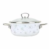 Belis Premium zománcozott lábas fedővel, fehér, 16 cm, 1,25 l, 1,25 l