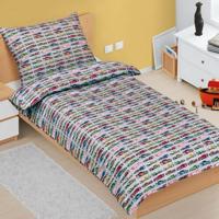 Bellatex pamut ágynemű Junior Formula szürke, 140x 200 cm, 70 x 90 cm, 70 x 90 cm