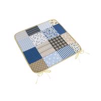Bellatex Ülőpárna Adele sima Patchwork kék , 40 x40 cm