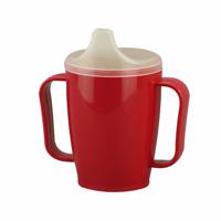 Bögre két fedéllel 250 ml, piros, piros