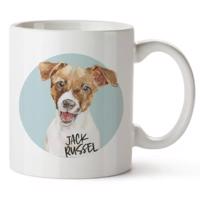 Bohemia Ajándékok Kerámia bögre - Jack Russel ,350 ml