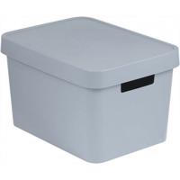 Curver INFINITY fedeles tárolódoboz, 17 l, szürke