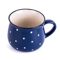 Dots kerámia bögre 230 ml, kék, kék, 230 ml