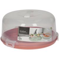 EH tálca tetővel 2in1, 28 cm átmérőjű, rózsaszínű, rózsaszín