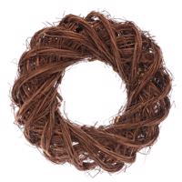 Fonott koszorú barna, átmérő 25 cm