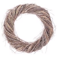 Fonott koszorú szürkésbarna, átmérő 30 cm