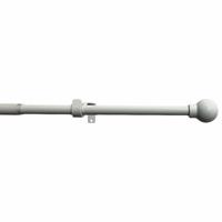 Golyó széthúzható karnis szett 16/19 mm fehér,120 - 230 cm, gyűrűk nélkül, fehér, 120 - 230 cm