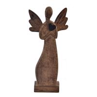 InDecor Angyal mangófából készült szívvel, 19 x 5x 42 cm, 43 cm