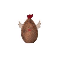 InDecor Húsvéti csibe mangófából , 19 x 3 x 25 cm, S
