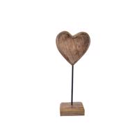 InDecor Szív mangófa alapon, 10 x 5 x 25 cm, 10 x5 x 25 cm, S