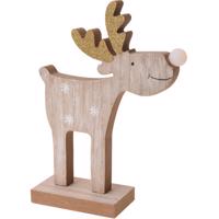 Karácsonyi LED Rénszarvas Oliver arany, 26 cm