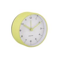 Karlsson 6010GR design ébresztőóra sárga, 9 cmátmérővel