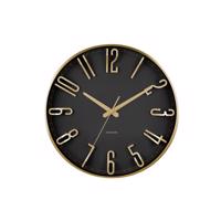 Karlsson 6016BK design falióra fekete, 35 cmátmérővel