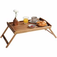 Kesper 28020 Tálca összecsukható lábakkal, akácfa,55 x 35 cm