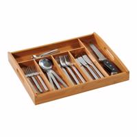 Kesper 58187 Bambusz komód, 6 rekeszes, 38 x 3 2 x5,3 cm, 38 x 3 2 x 5,3 cm
