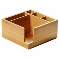 Kesper 70851 Konyhaszervező bambusz, 5 rekeszes,18 x 9 x 18 cm, 18 x 9 x 18 cm