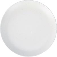 Kőből készült desszert tányér Stone, 21,5 cm,fehér, fehér