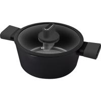 Lamart LT1225 Poele lábas, 24 cm átmérőjű, feketeszínű, fekete