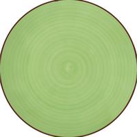 Lamart LT9085 kerámia lapos tányér Happy, átmérő26,8 cm, zöld, zöld