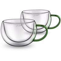 Lamart LT9112 2-részes cappuccino pohár készletVaso, 270 ml, zöld, zöld