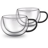 Lamart LT9114 2-részes cappuccino pohárkészletVaso, 270 ml, fekete, fekete