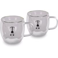 Lamart LT9125 2 darabos pohárkészlet Bear Vaso,250 ml, átlátszó
