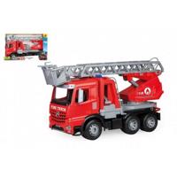 Lena tűzoltóautó működő locsolópermetezővel Mercedes Benz Arocs, 47 cm