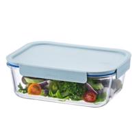 LOCKnLOCK Téglalap alakú üvegedény CLEAR, 2 l ,menta színű, 2 l
