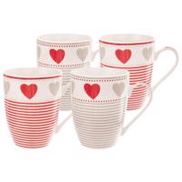 Orion bögrekészlet Red link, 350 ml, 4 db-os