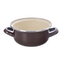 Orion Brown zománcozott edény peremmel, 1 l, 1 l