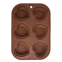 Orion Szív szilikon muffinsütő forma barna, barna