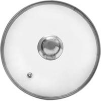 Orion Üvegfedél rozsdamentes acél fogantyúval, 22cm átmérővel, 22 cm