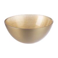 Orion Üvegtál Golden, átmérő 21 cm, 21 cm átmérőjű