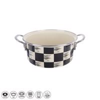 Orion Zománc lábas Chessboard Lem , 2,2 l, átmérő20 cm
