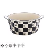 Orion Zománc lábas Chessboard Lem , 5 l, átmérő 26cm