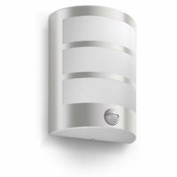 Philips Python UltraEfficient kültéri fali lámpaLED szenzorral 3,8W 2700K, ezüst, ezüst