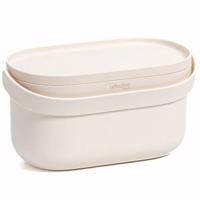 Plastia bio-hulladékgyűjtő konténer kerettel észsákokkal, bézs, 3,1 l, bézs