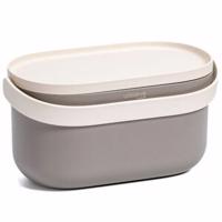 Plastia Bio-hulladékgyűjtő konténer kerettel észsákokkal, taupe, 3,1 l, barna