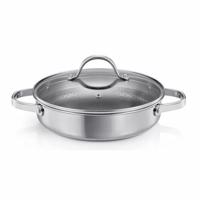 Tescoma Mély serpenyő fedővel SteelCRAFT átmérő 28 cm, 2 fogantyúval