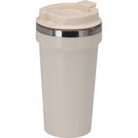Utazási ivópohár, fehér, 500 ml, krém